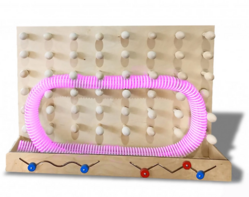Тактильно-развивающая панель с трубой - fgospostavki.ru - Радужный