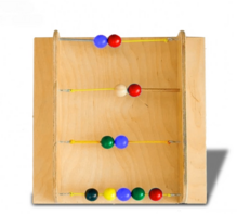 Тактильно-развивающая панель с текстурами и радужными шариками - fgospostavki.ru - Радужный