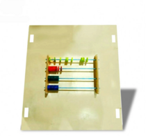 Тактильно-развивающая панель «Цветные счеты» - fgospostavki.ru - Радужный