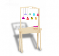 Тактильно-развивающая ширма с колокольчиками - fgospostavki.ru - Радужный