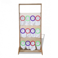 Тактильно-развивающая ширма с кармашками - fgospostavki.ru - Радужный