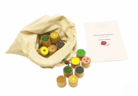 Тактильный мешочек Монтессори - fgospostavki.ru - Радужный