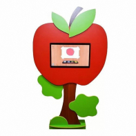 Профессиональные сенсорные пристенные игровые комплексы Яблоко - fgospostavki.ru - Радужный