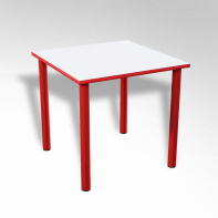 Стол квадратный ТР нерегулируемый на металлокаркасе  - fgospostavki.ru - Радужный