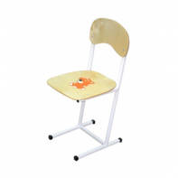 Стул детский нерегулируемый "Дошколенок" с рисунком (рост. гр. 3) - fgospostavki.ru - Радужный