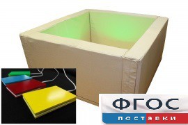 Сухой бассейн вибромузыкальный с клавишами управления (150х150х66 сантиметров) - fgospostavki.ru - Радужный