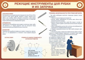 Стенд "Режущие инструменты для рубки и их заточки" - fgospostavki.ru - Радужный