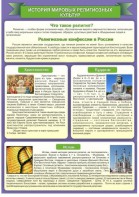 Стенд "История Мировых религий" - fgospostavki.ru - Радужный