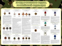 Стенд "Государственные ордена РФ" - fgospostavki.ru - Радужный