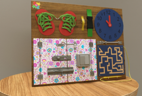 Бизиборд «Для девочек» - fgospostavki.ru - Радужный