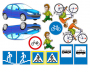 Магнитно-маркерная доска "Дорожные правила пешехода" с комплектом тематических магнитов - fgospostavki.ru - Радужный